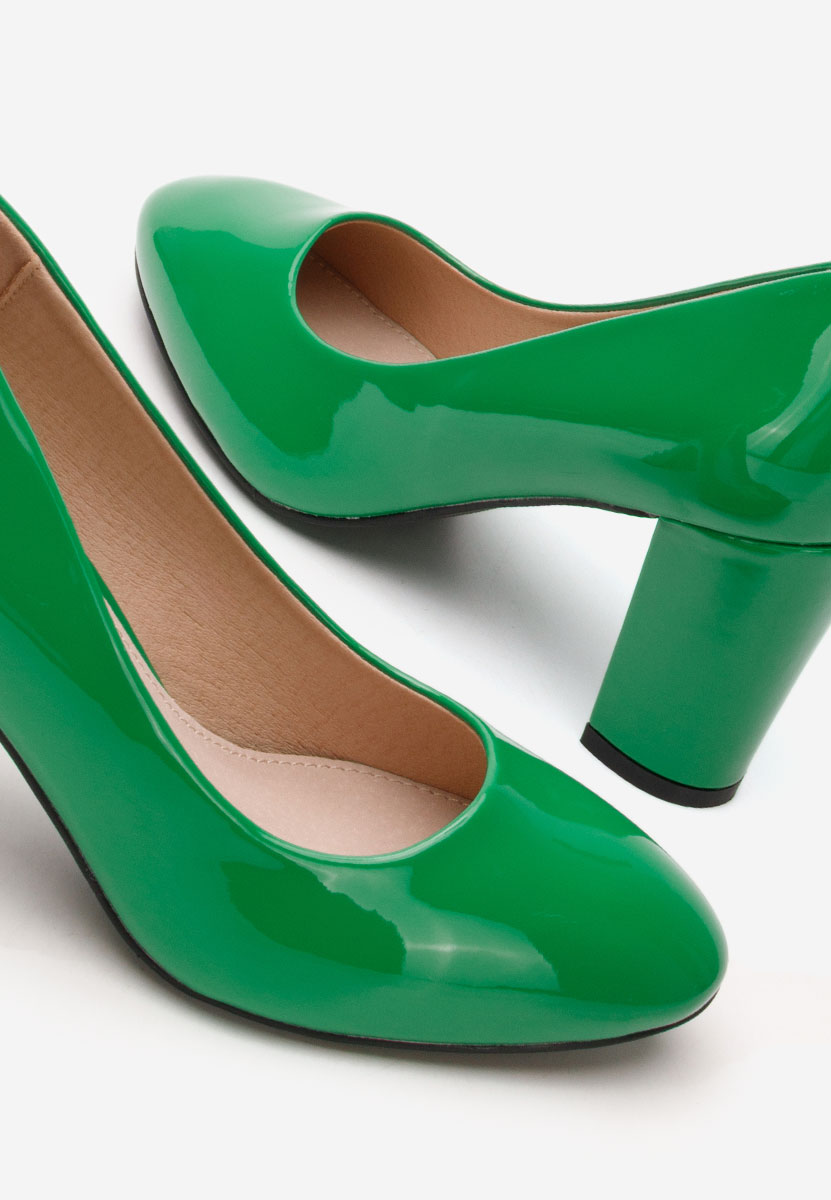 Zielone szpilki na obcasie Chique V5