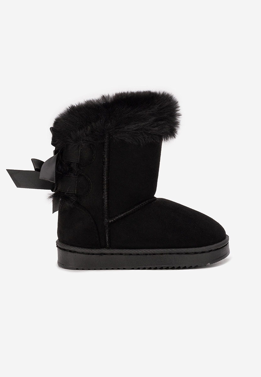 Czarne kozaki dziewczęce Parana