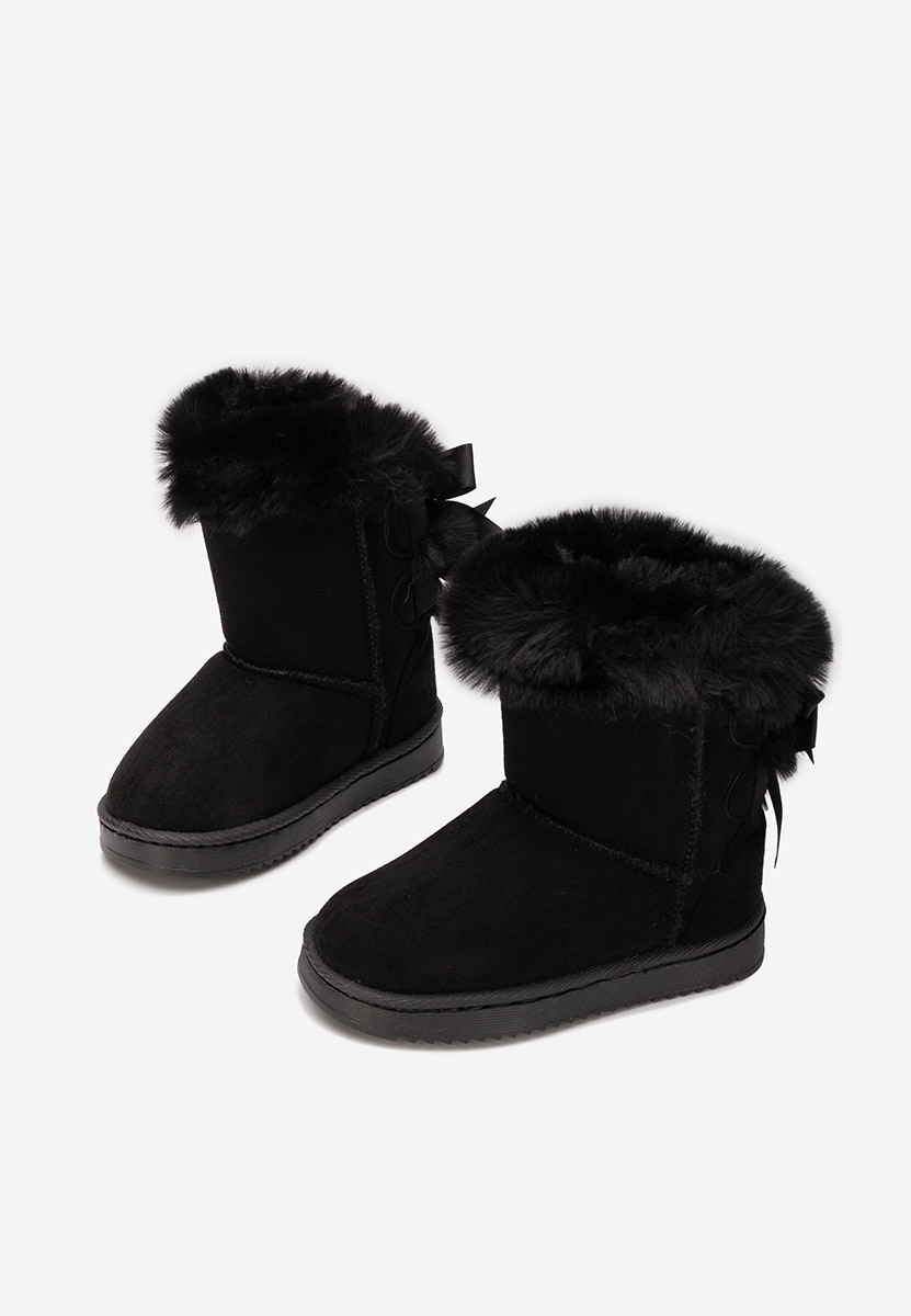 Czarne kozaki dziewczęce Parana