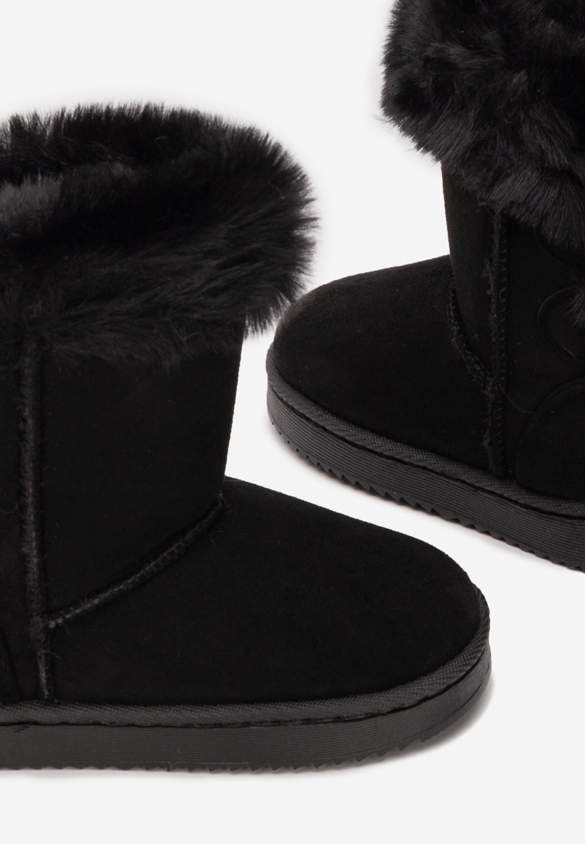 Czarne kozaki dziewczęce Parana