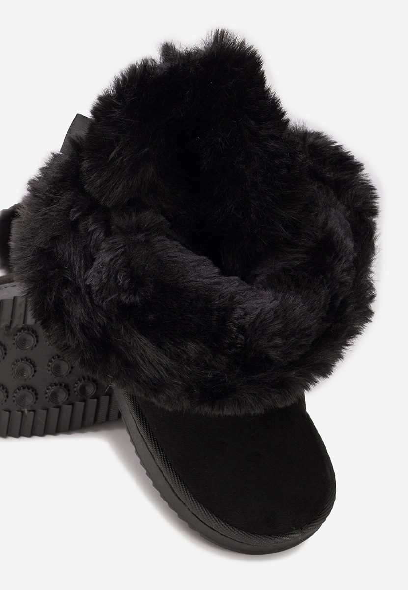 Czarne kozaki dziewczęce Parana