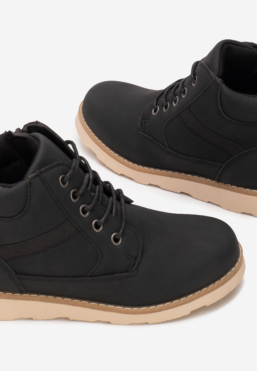 Czarne botki chłopięce Torven