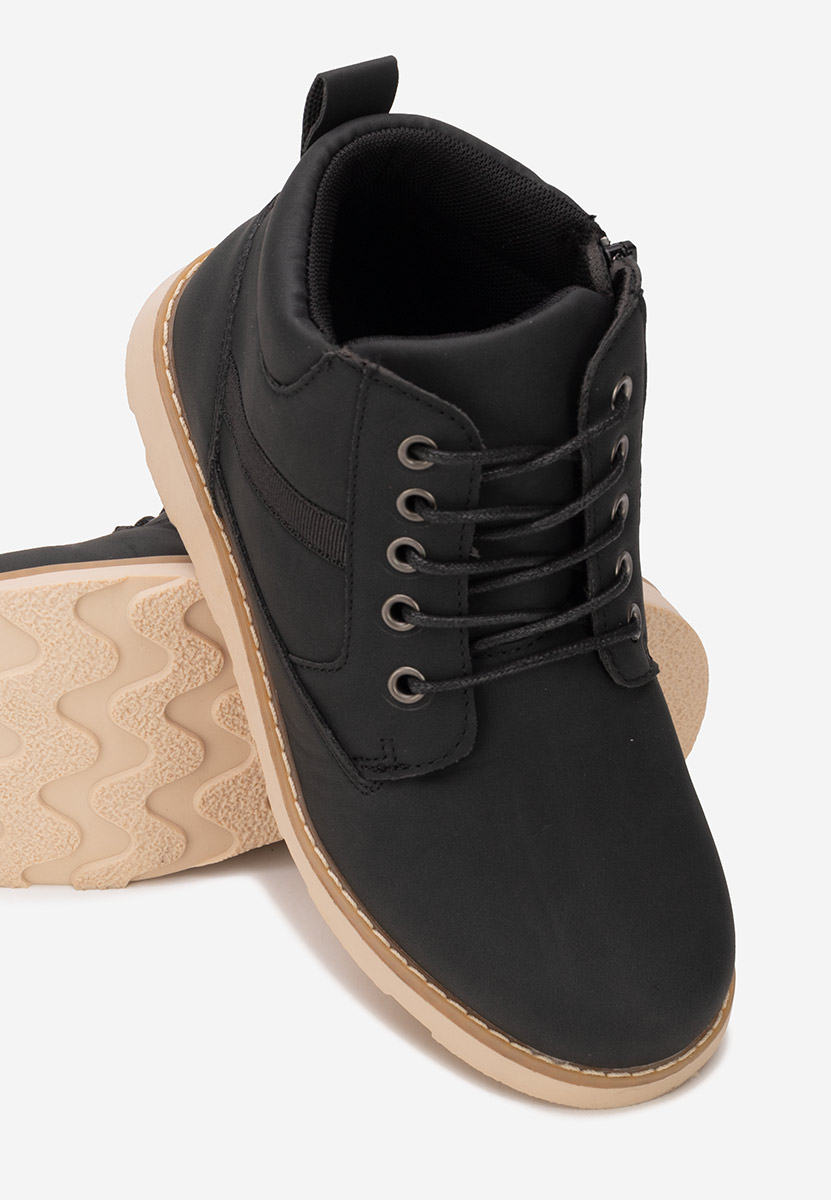 Czarne botki chłopięce Torven