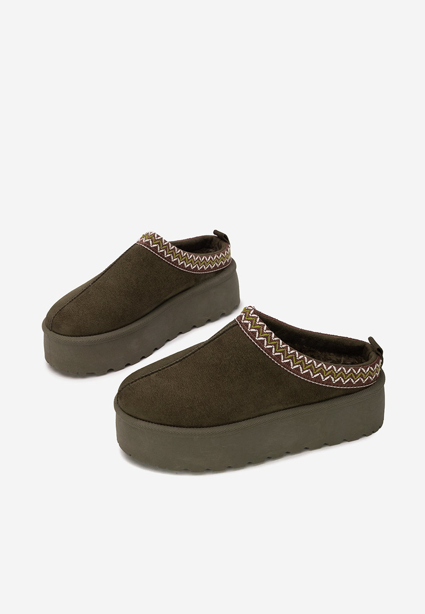 Zielone drewniaki Esmie