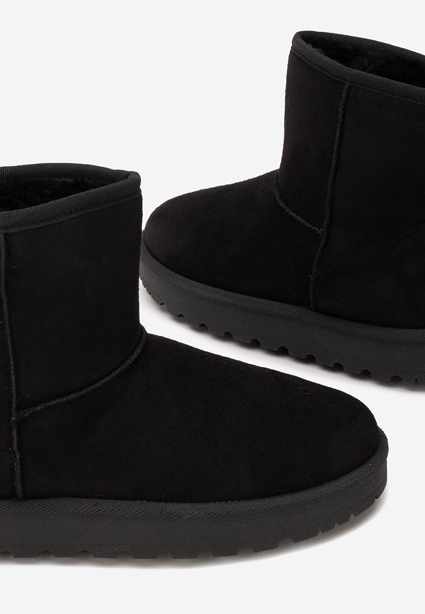 Czarne botki damskie ocieplane Patty