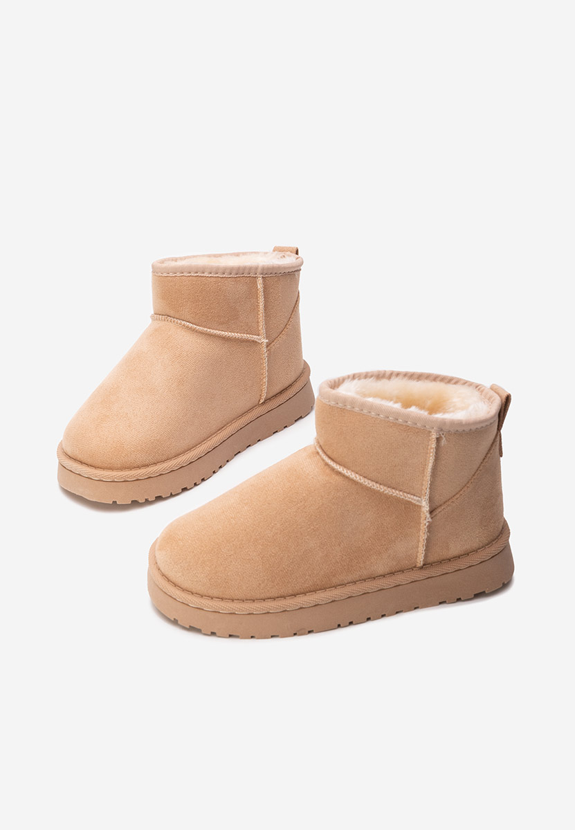 Beżowe kozaki dziewczęce Sorvenia