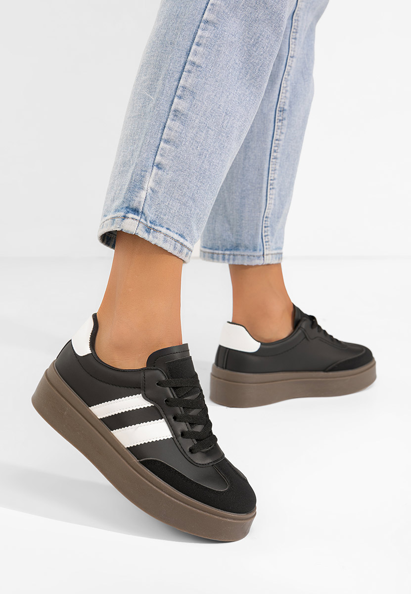 Czarne sneakersy damskie Baryba