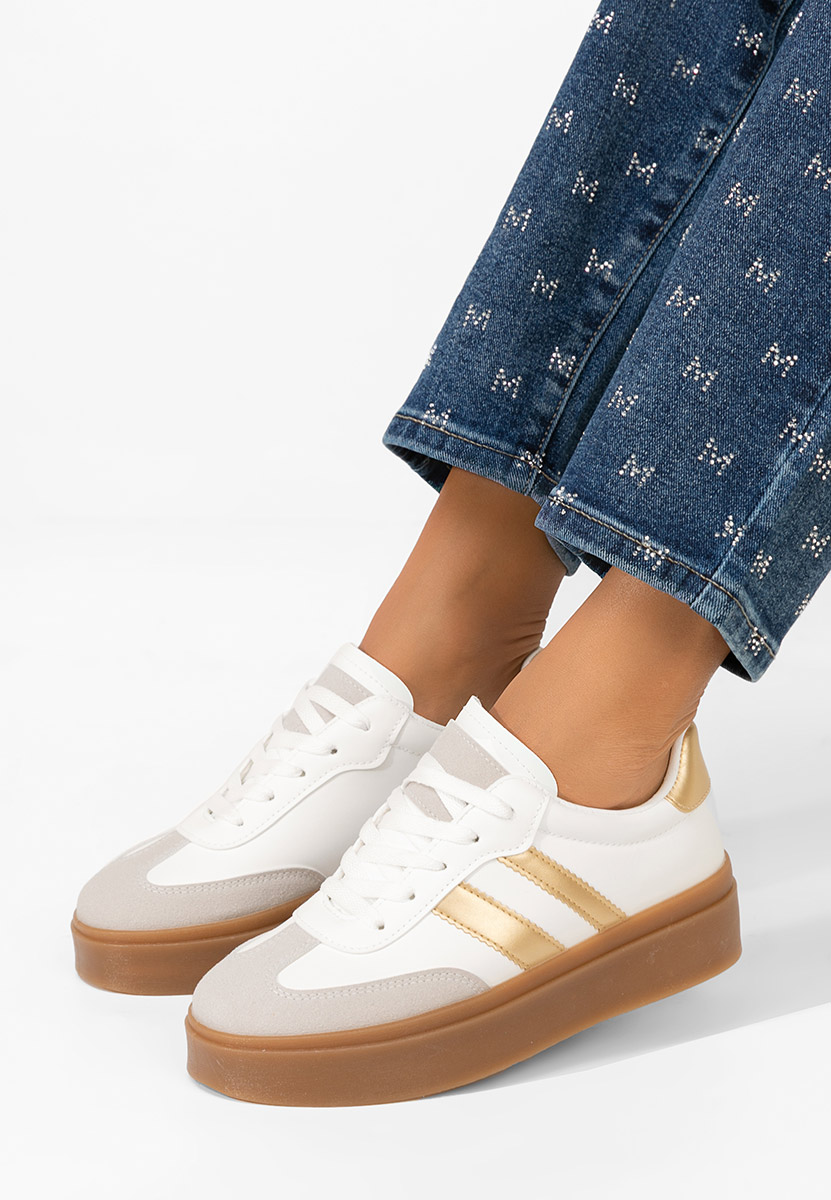 Złote sneakersy damskie Baryba