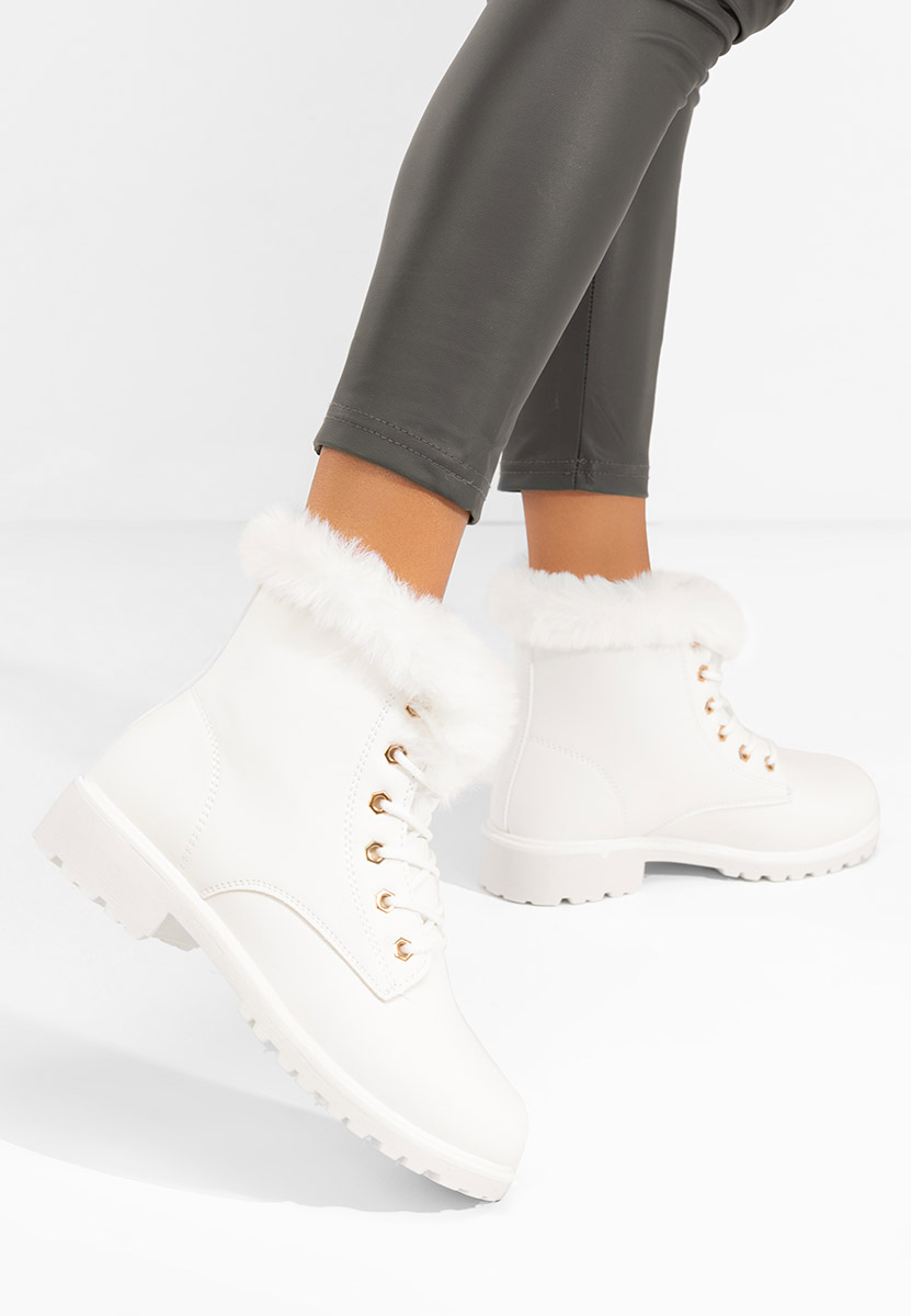 Białe trapery damskie Ruxi