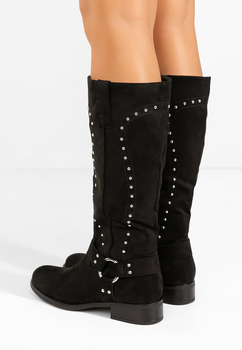 Czarne oficerki damskie Nalira