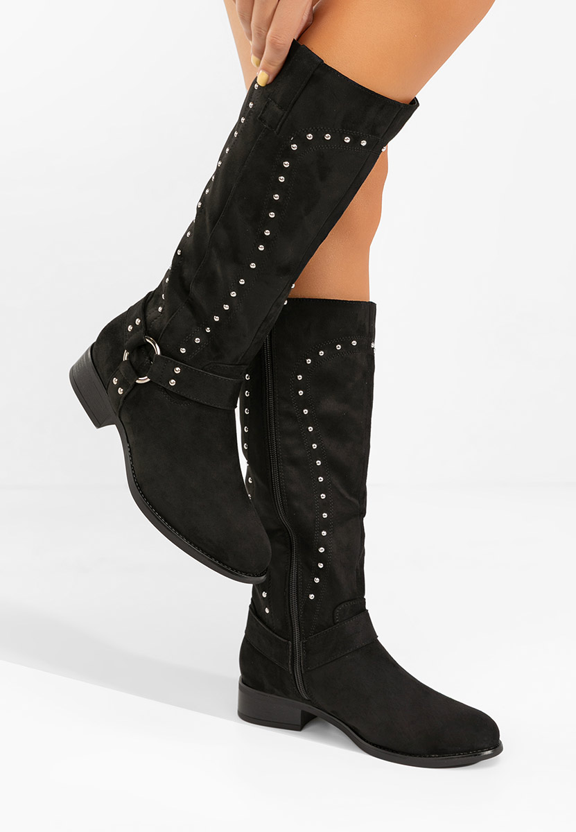 Czarne oficerki damskie Nalira