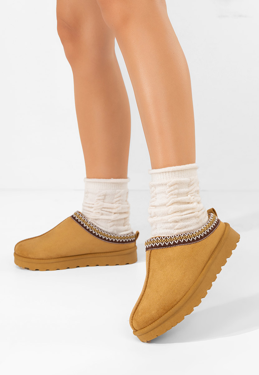 Camelowe drewniaki Airene