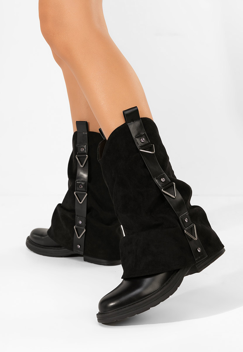 Czarne kozaki damskie Ismoria