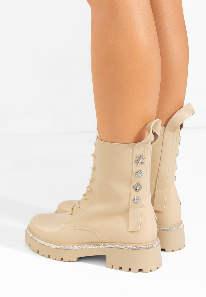 Beżowe workery damskie Jettie