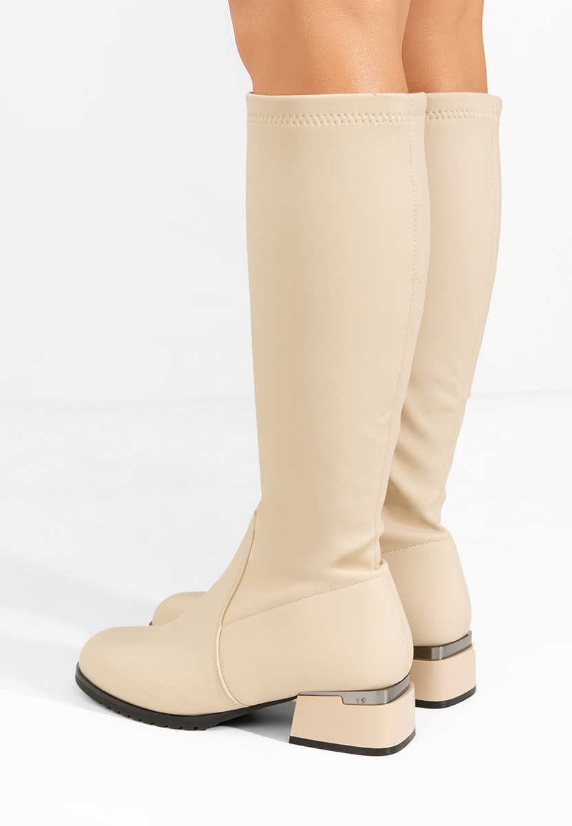 Beżowe oficerki damskie Delmara