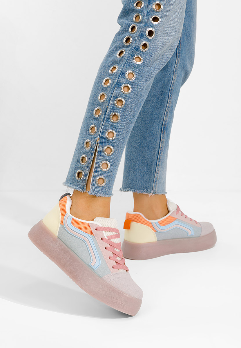 Fioletowe sneakersy damskie Davira