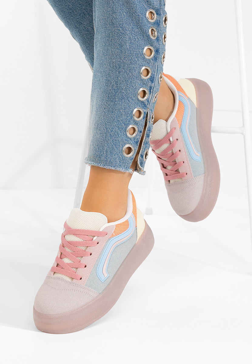 Fioletowe sneakersy damskie Davira