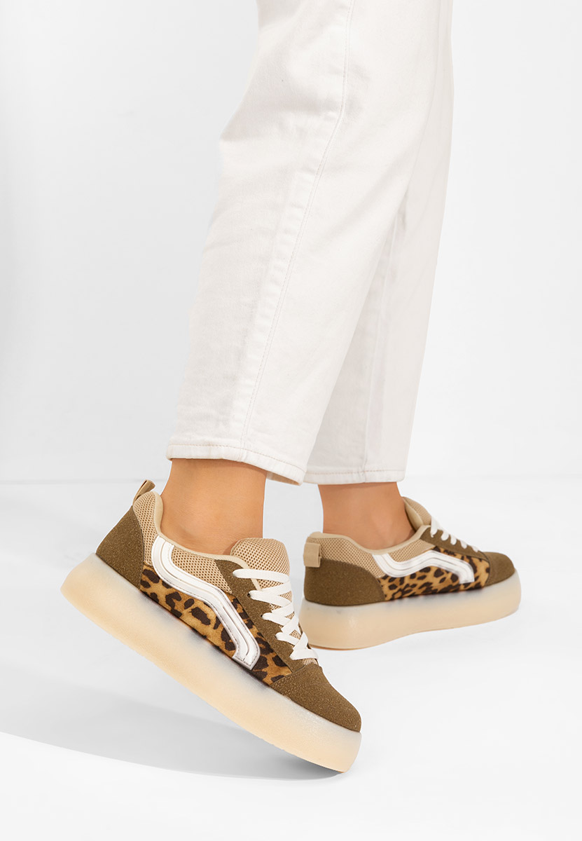 Wężowe sneakersy damskie Davira