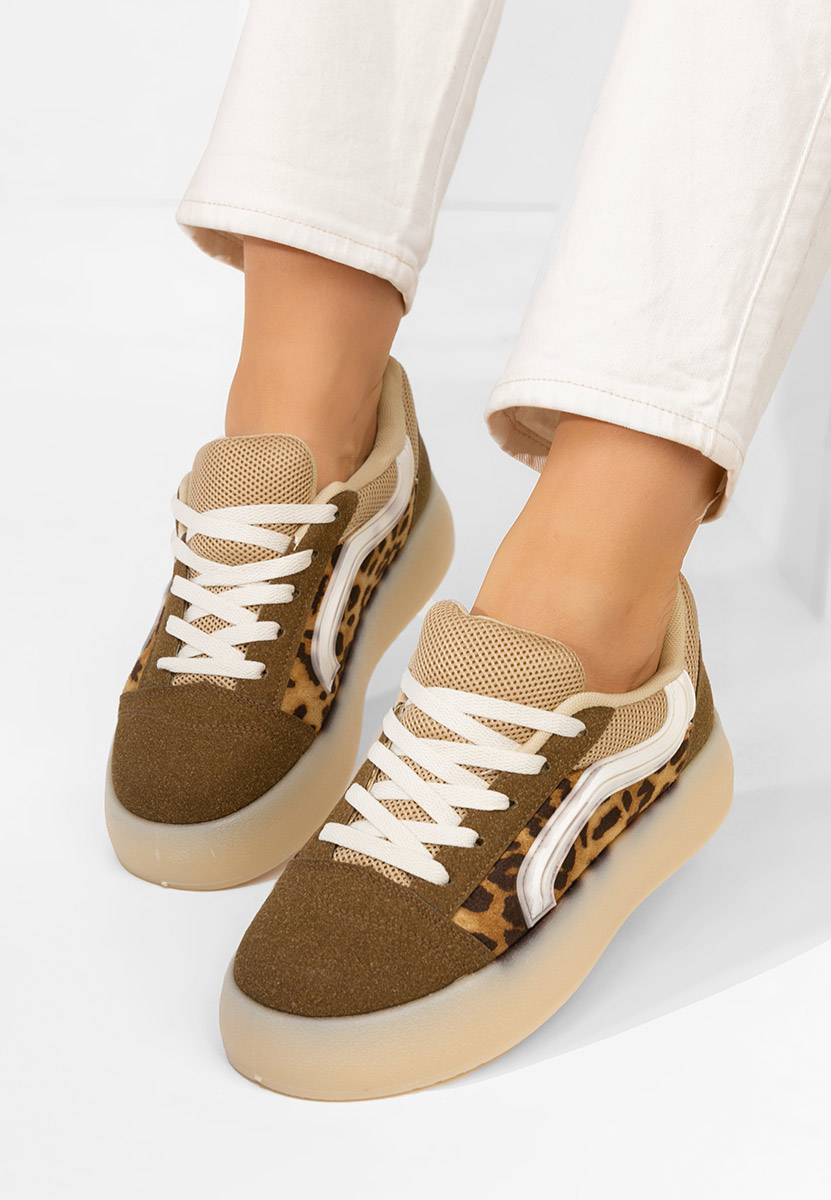 Wężowe sneakersy damskie Davira