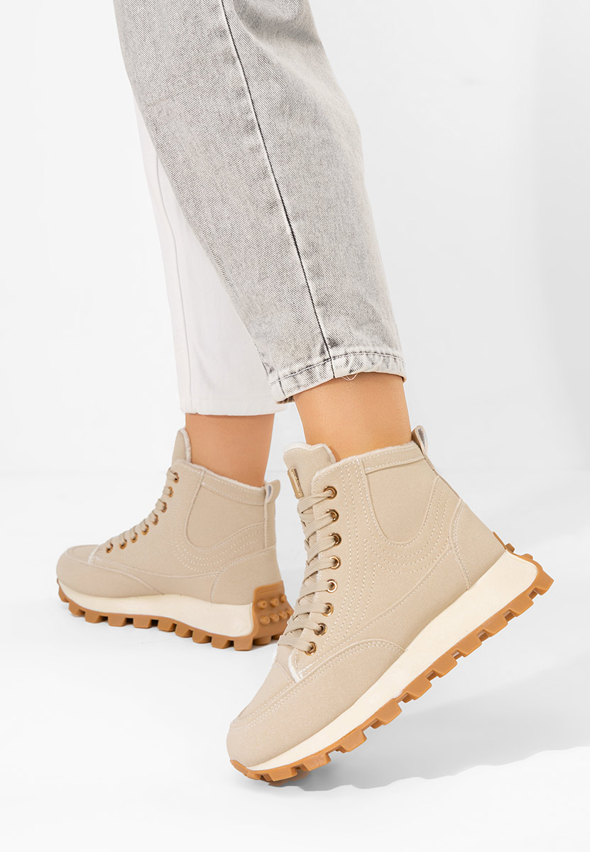 Beżowe sneakersy damskie Dorineia