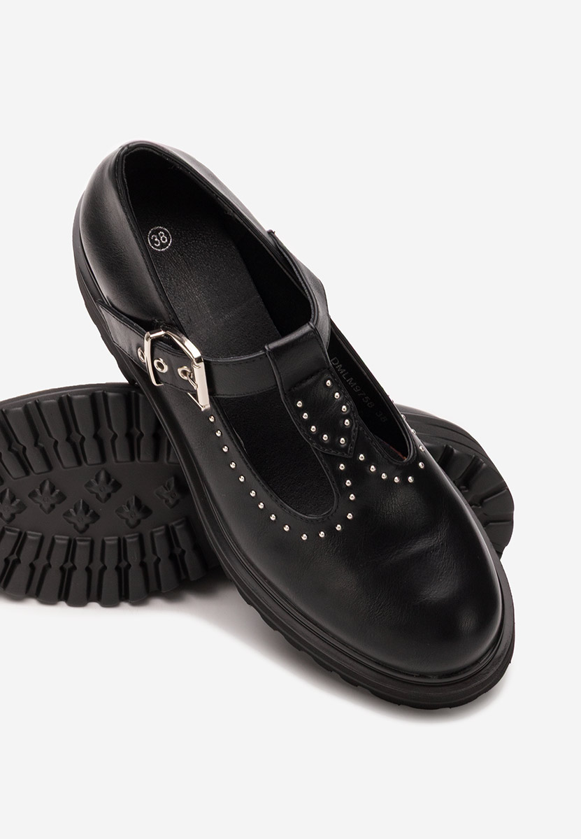 Czarne półbuty damskie Pietrina Czarne półbuty damskie Pietrina