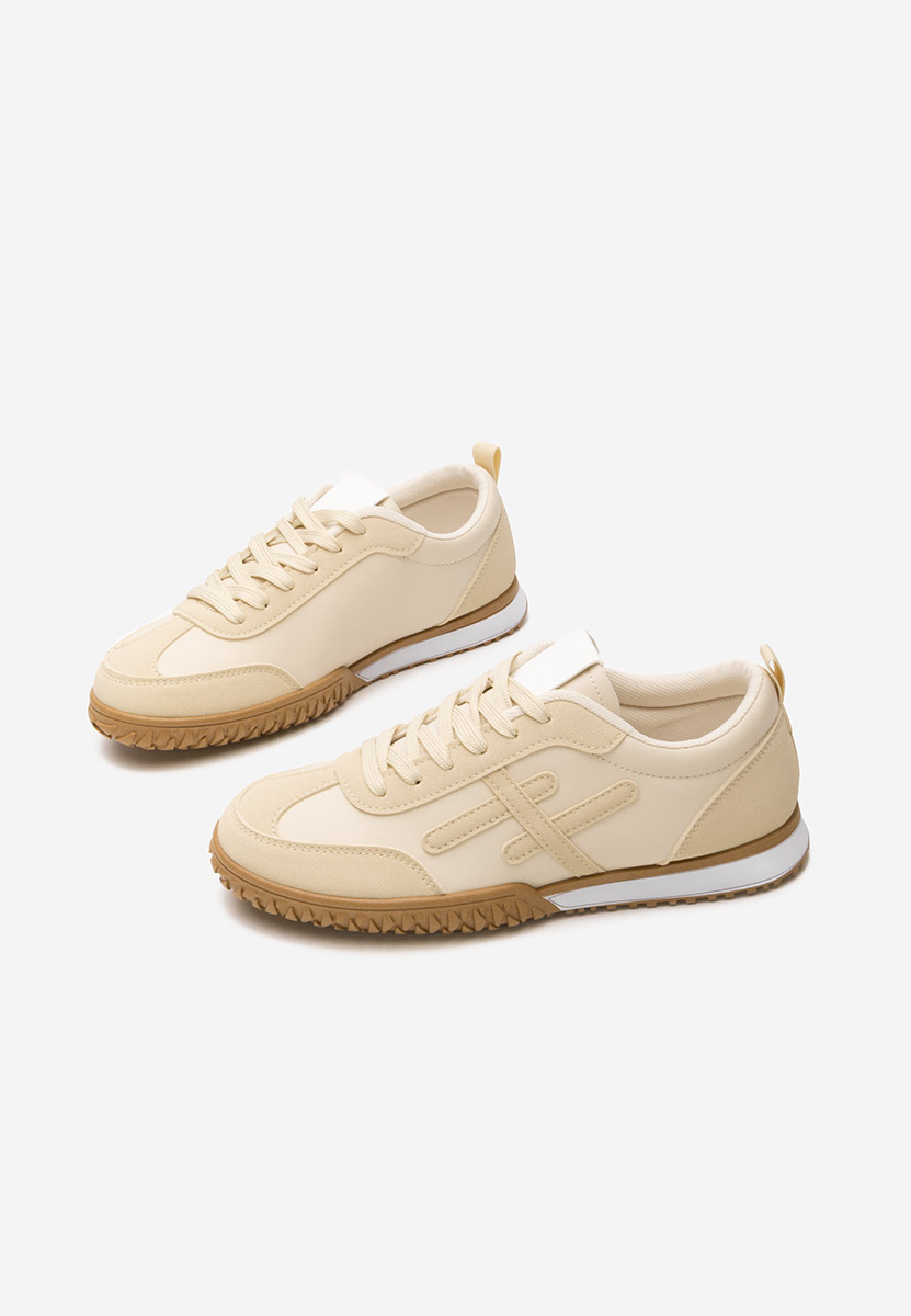 Beżowe sneakersy damskie Loriva