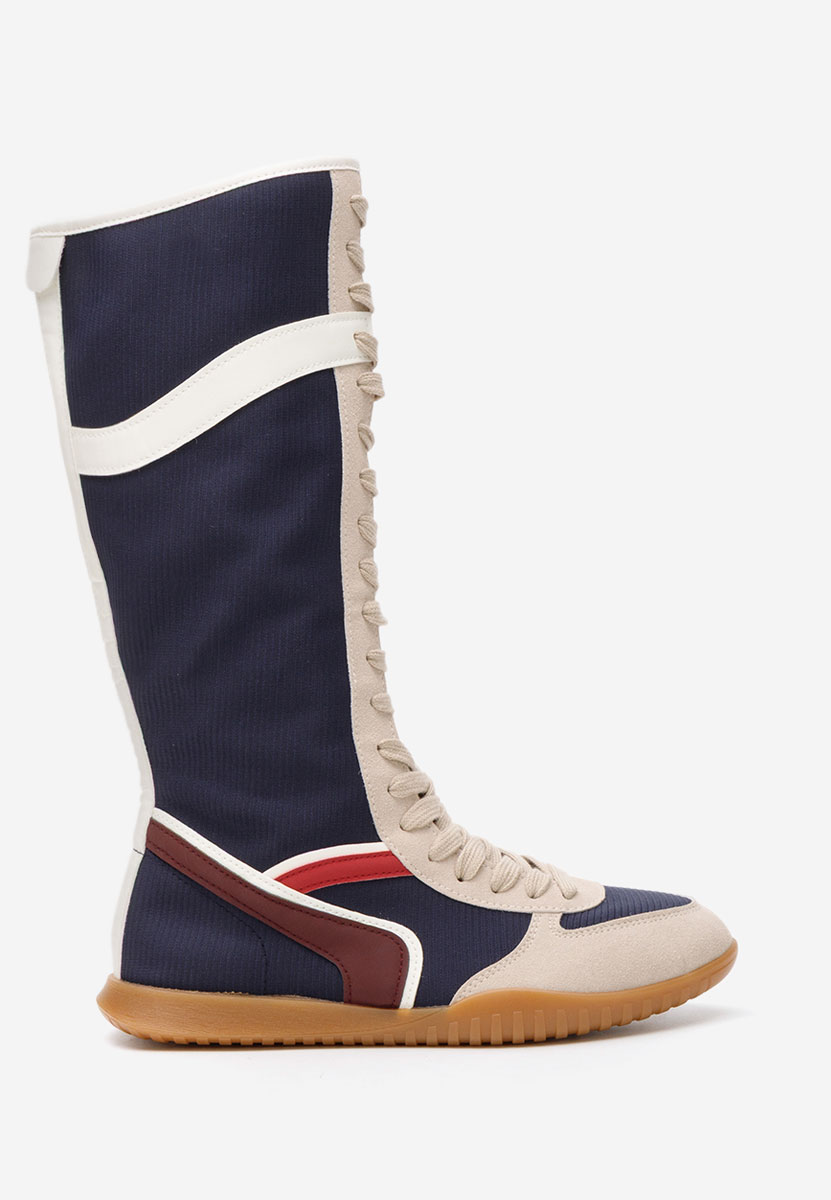 Granatowe trampki wysokie damskie Daine V2 Granatowe trampki wysokie damskie Daine V2