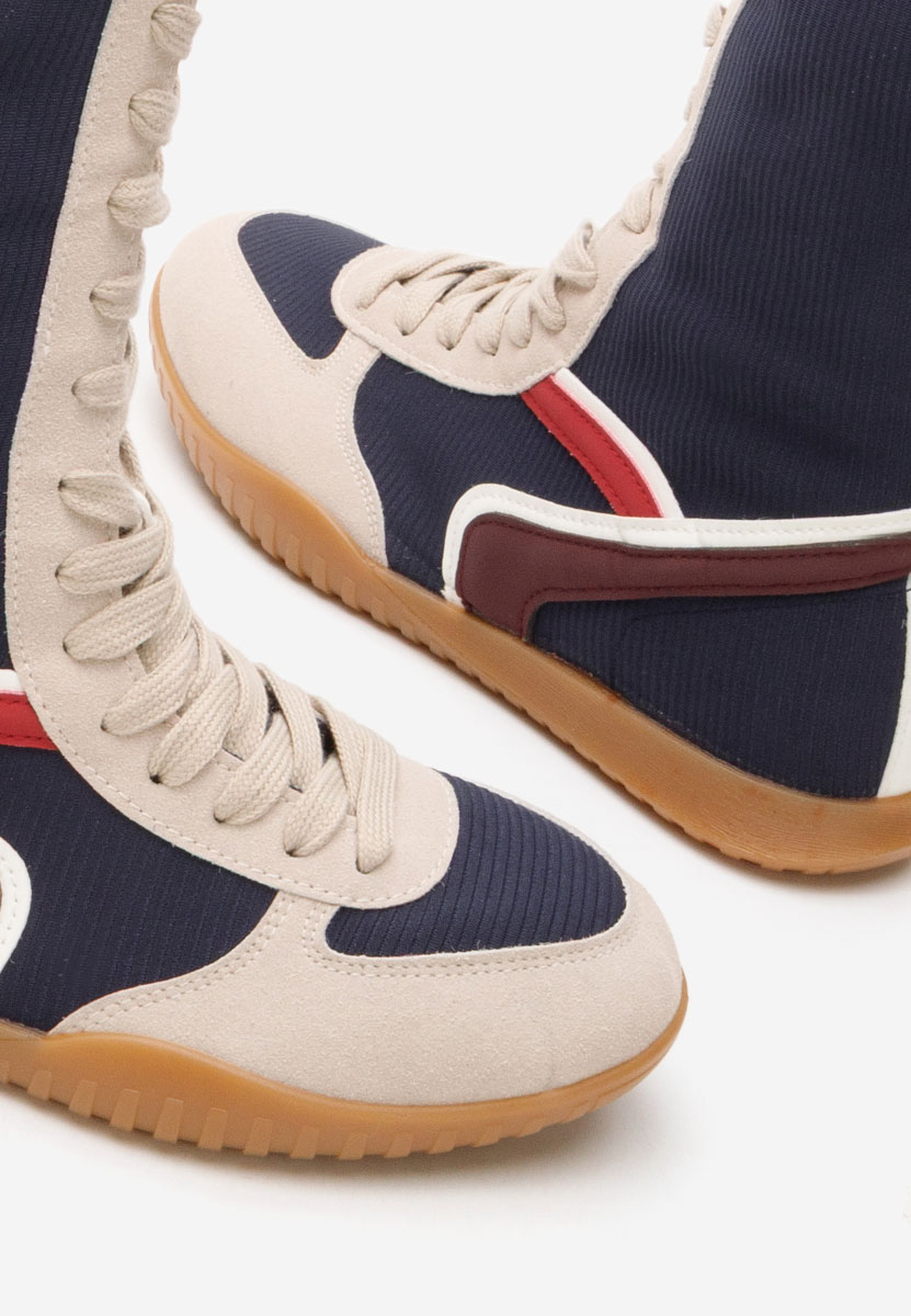 Granatowe trampki wysokie damskie Daine V2 Granatowe trampki wysokie damskie Daine V2