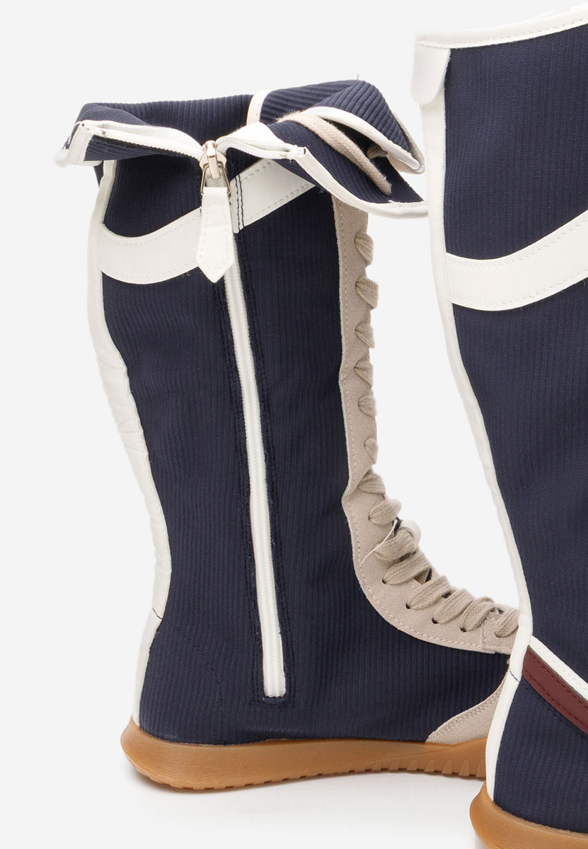 Granatowe trampki wysokie damskie Daine V2 Granatowe trampki wysokie damskie Daine V2