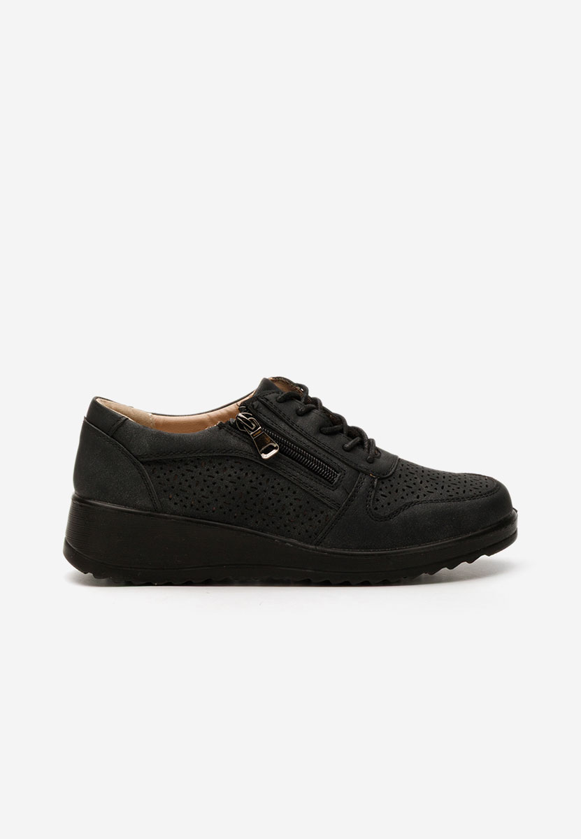 Czarne sneakersy damskie Gleny
