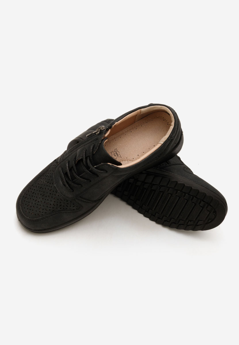 Czarne sneakersy damskie Gleny