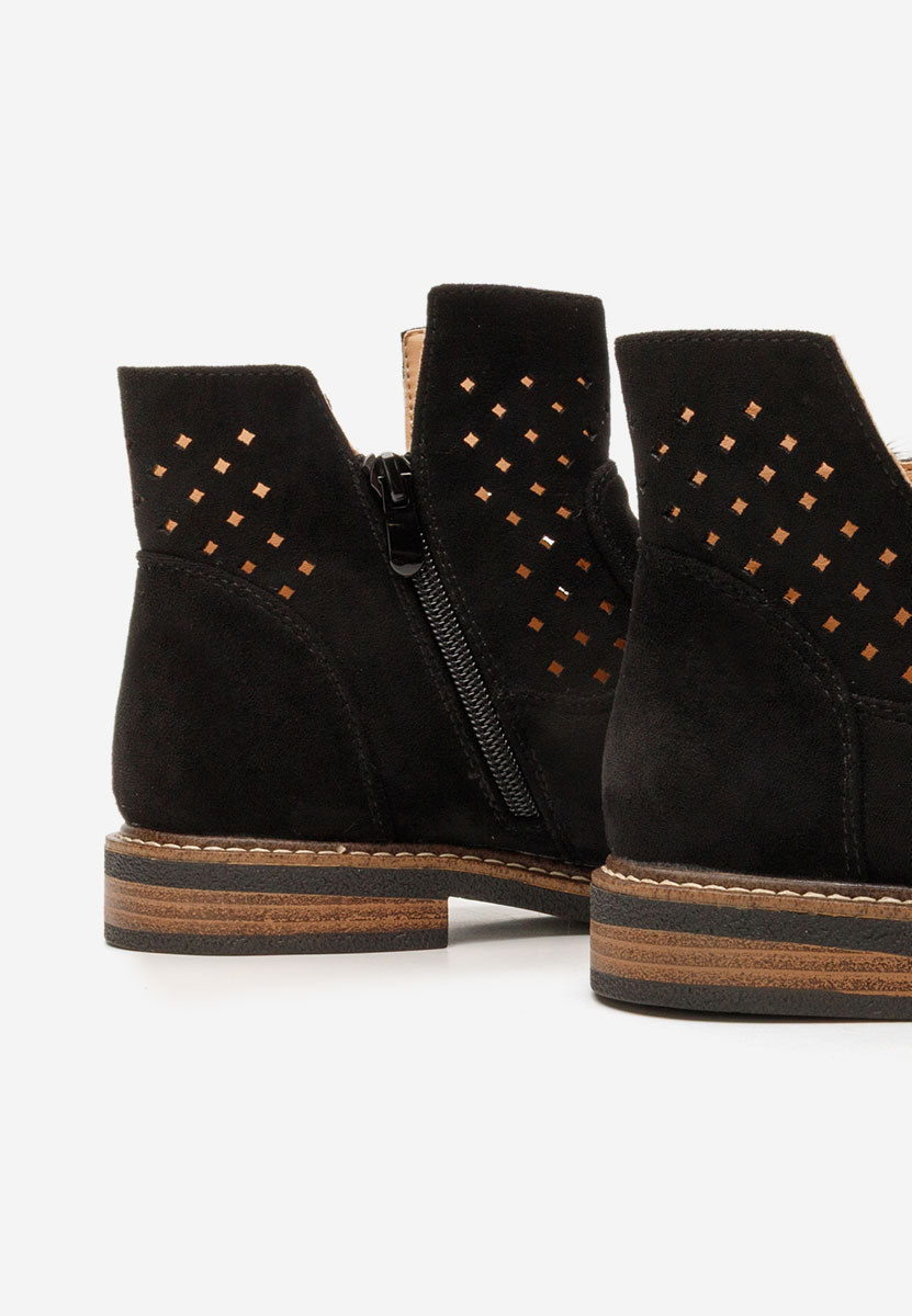 Czarne buty jesienne damskie Ilisha