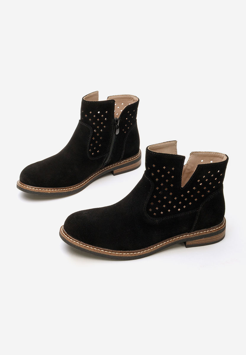Czarne buty jesienne damskie Kellia Czarne buty jesienne damskie Kellia