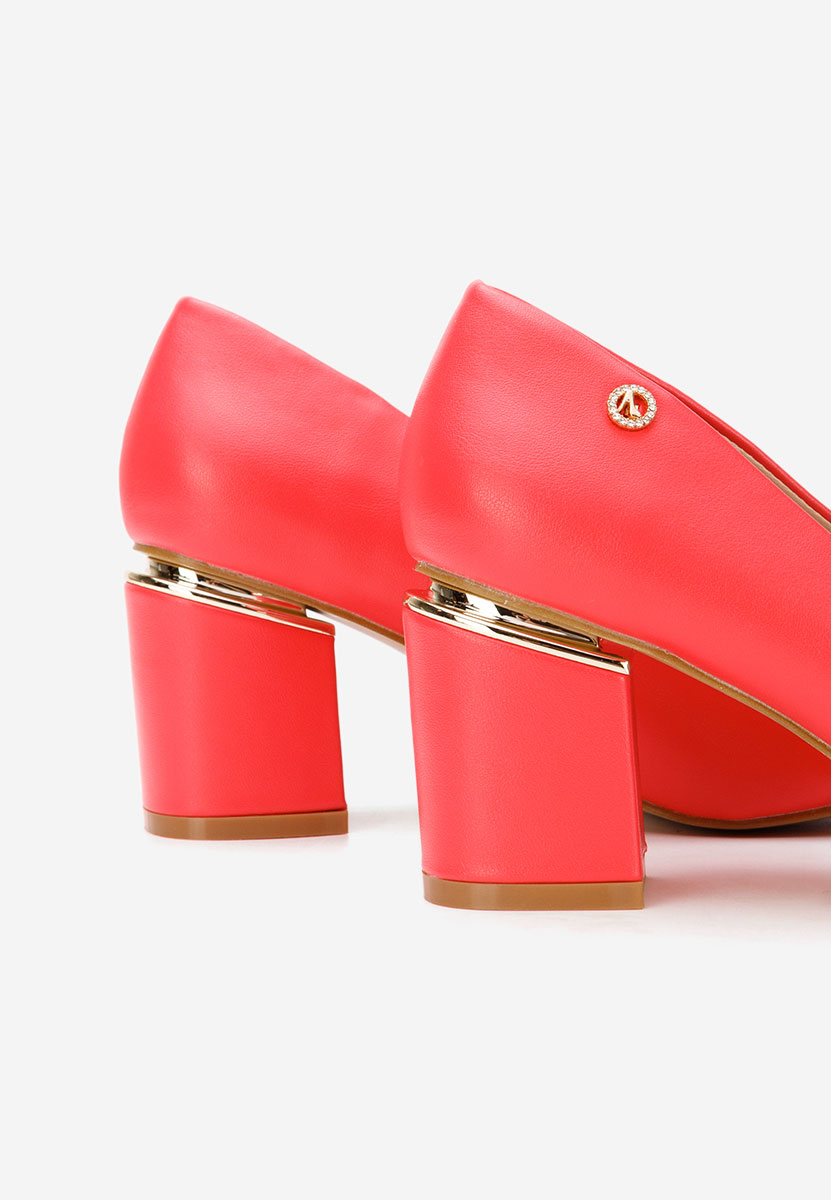 Fuksjowe czółenka na słupku Nelia V4