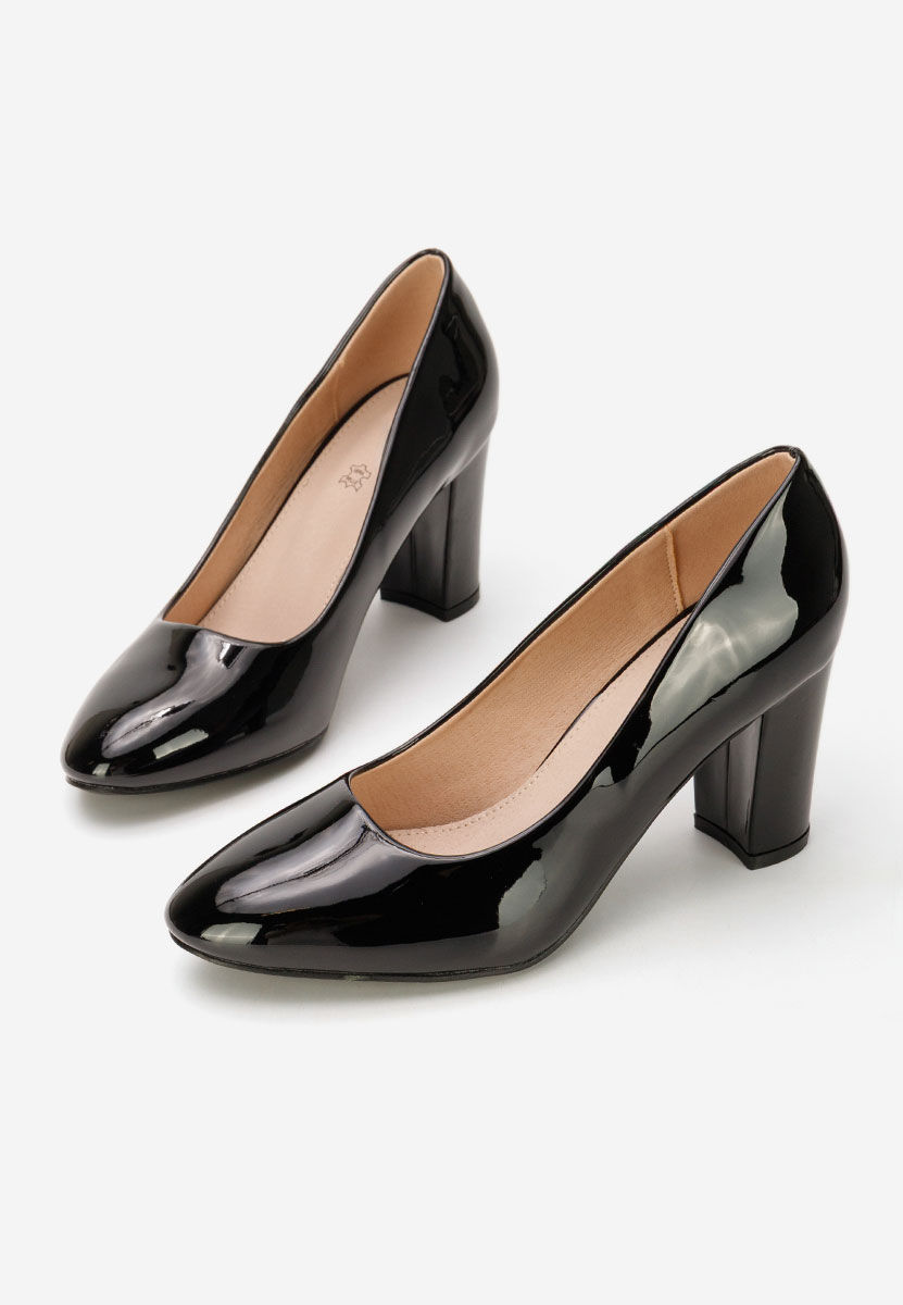 Czarne szpilki na obcasie Chique V5