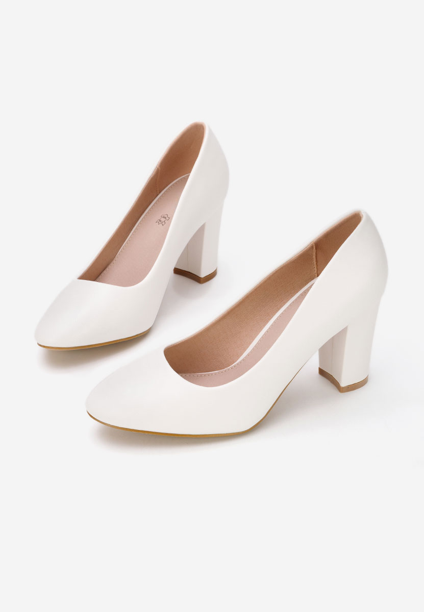 Białe czółenka na słupku Bonanza V2