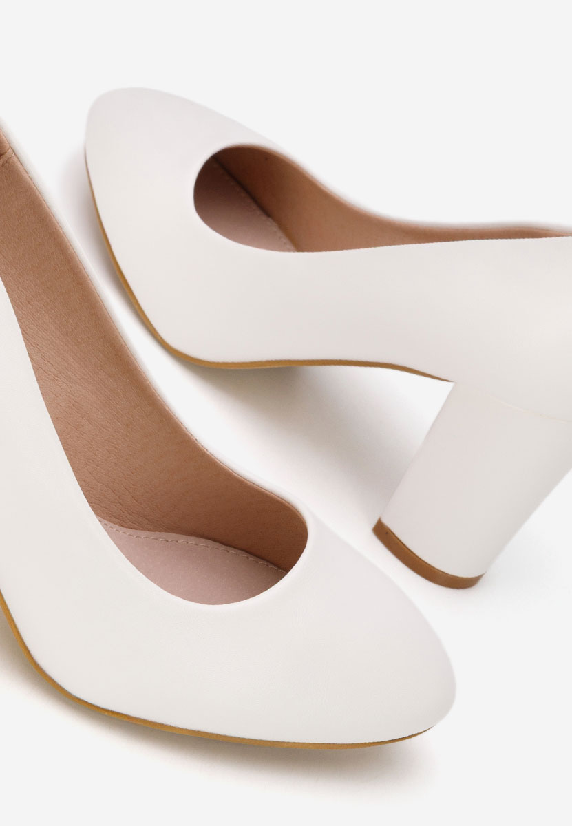 Białe czółenka na słupku Bonanza V2