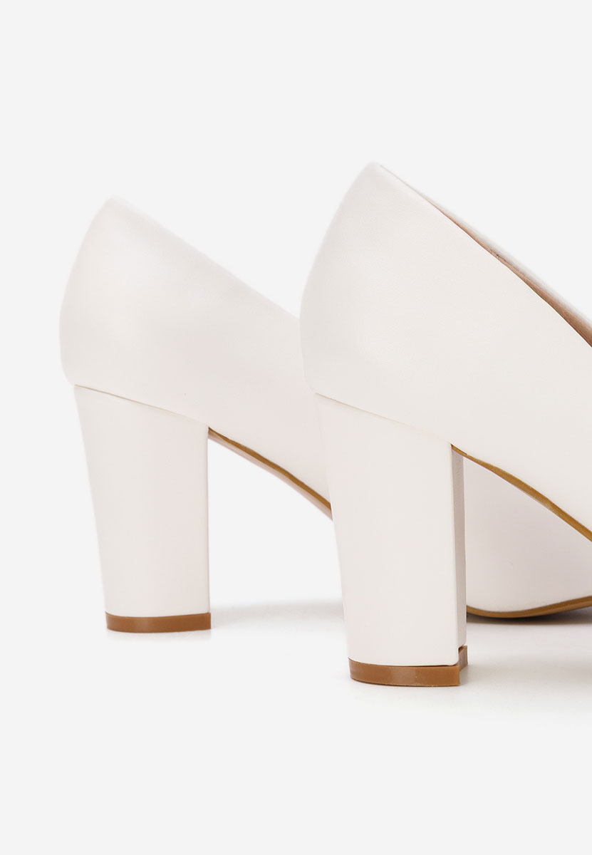 Białe czółenka na słupku Bonanza V2