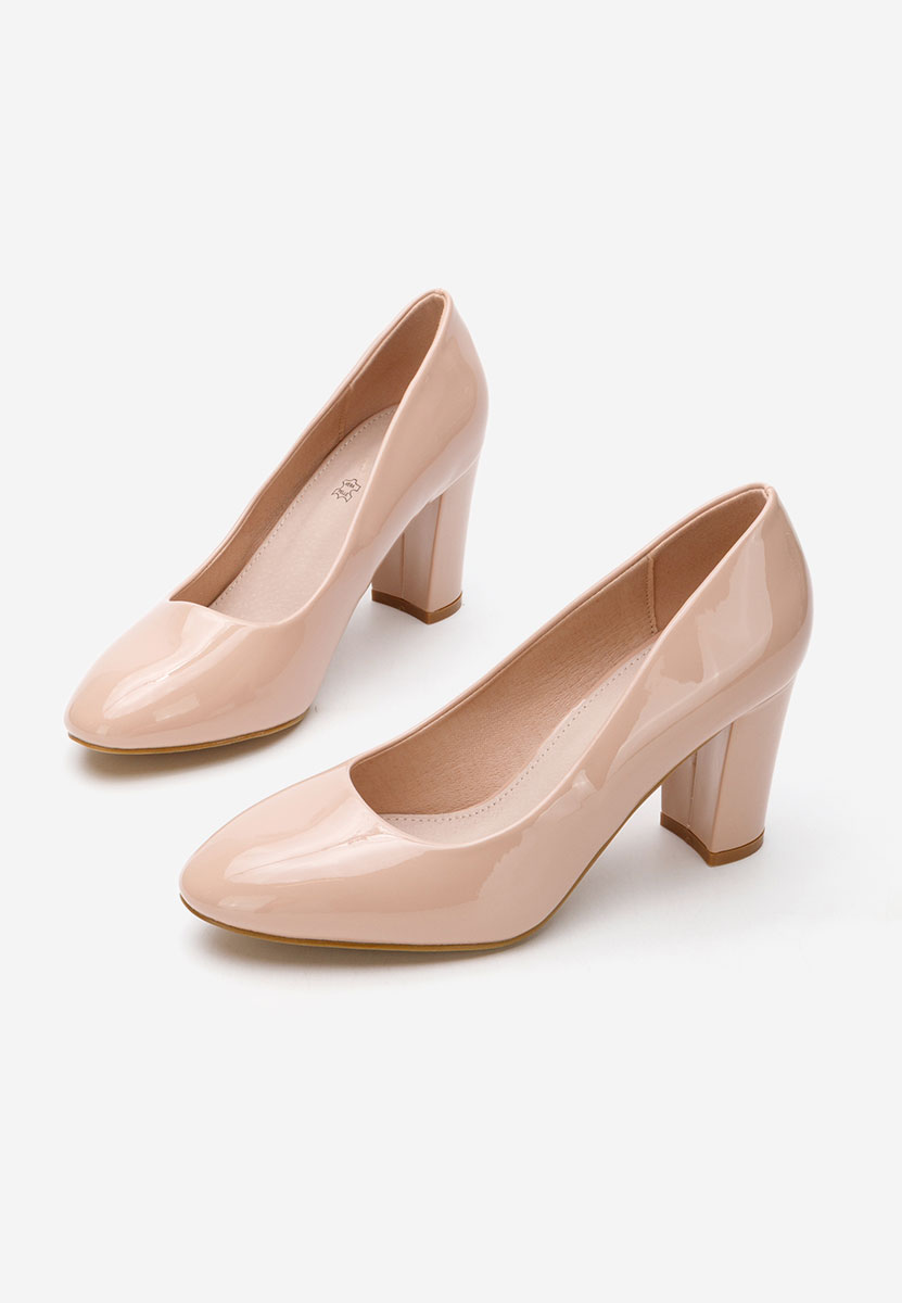 Beżowe szpilki na obcasie Chique V5