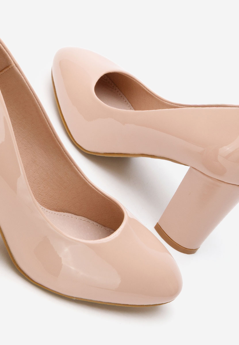 Beżowe szpilki na obcasie Chique V5