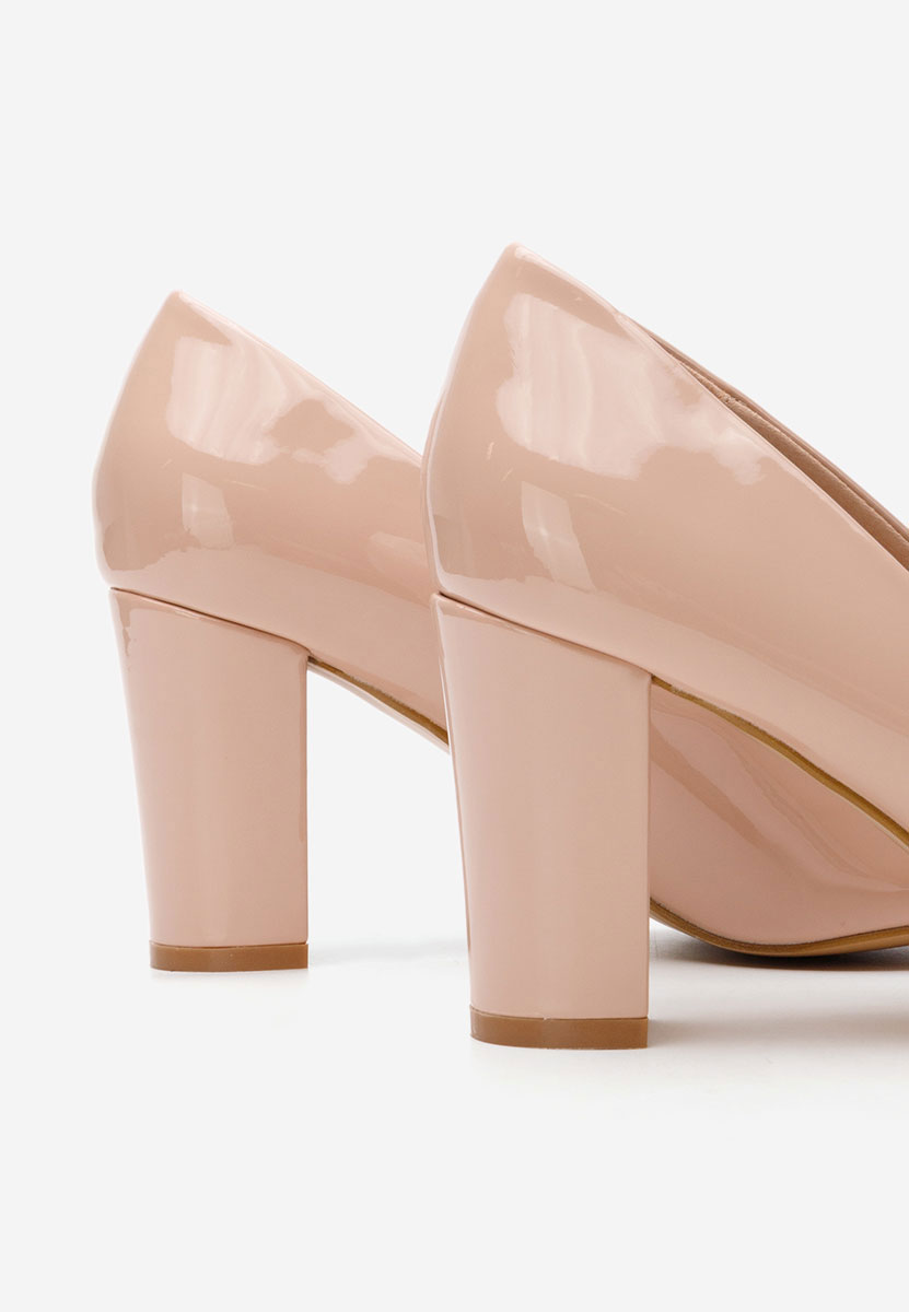 Beżowe szpilki na obcasie Chique V5
