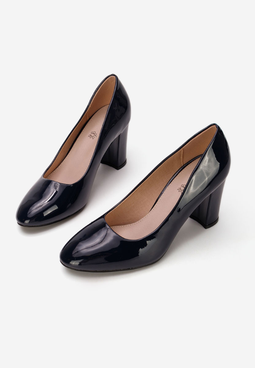 Granatowe szpilki na obcasie Chique V5