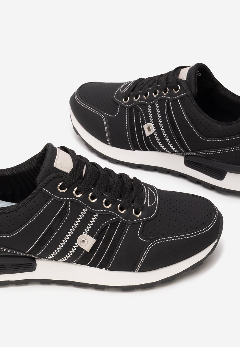 Czarne sneakersy męskie Melcor