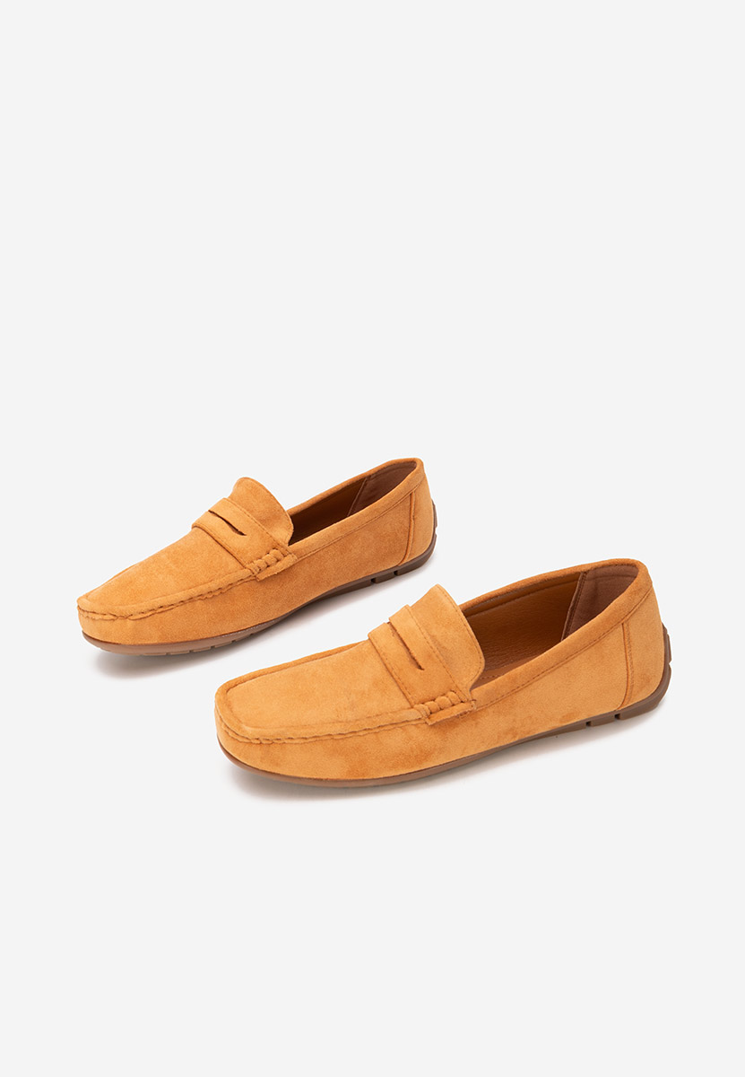 Camelowe mokasyny męskie Leroy