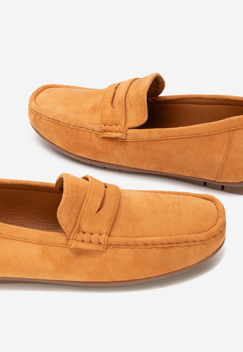 Camelowe mokasyny męskie Leroy