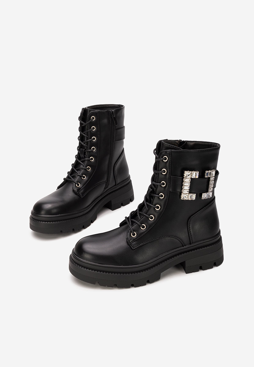 Czarne workery damskie Celisora