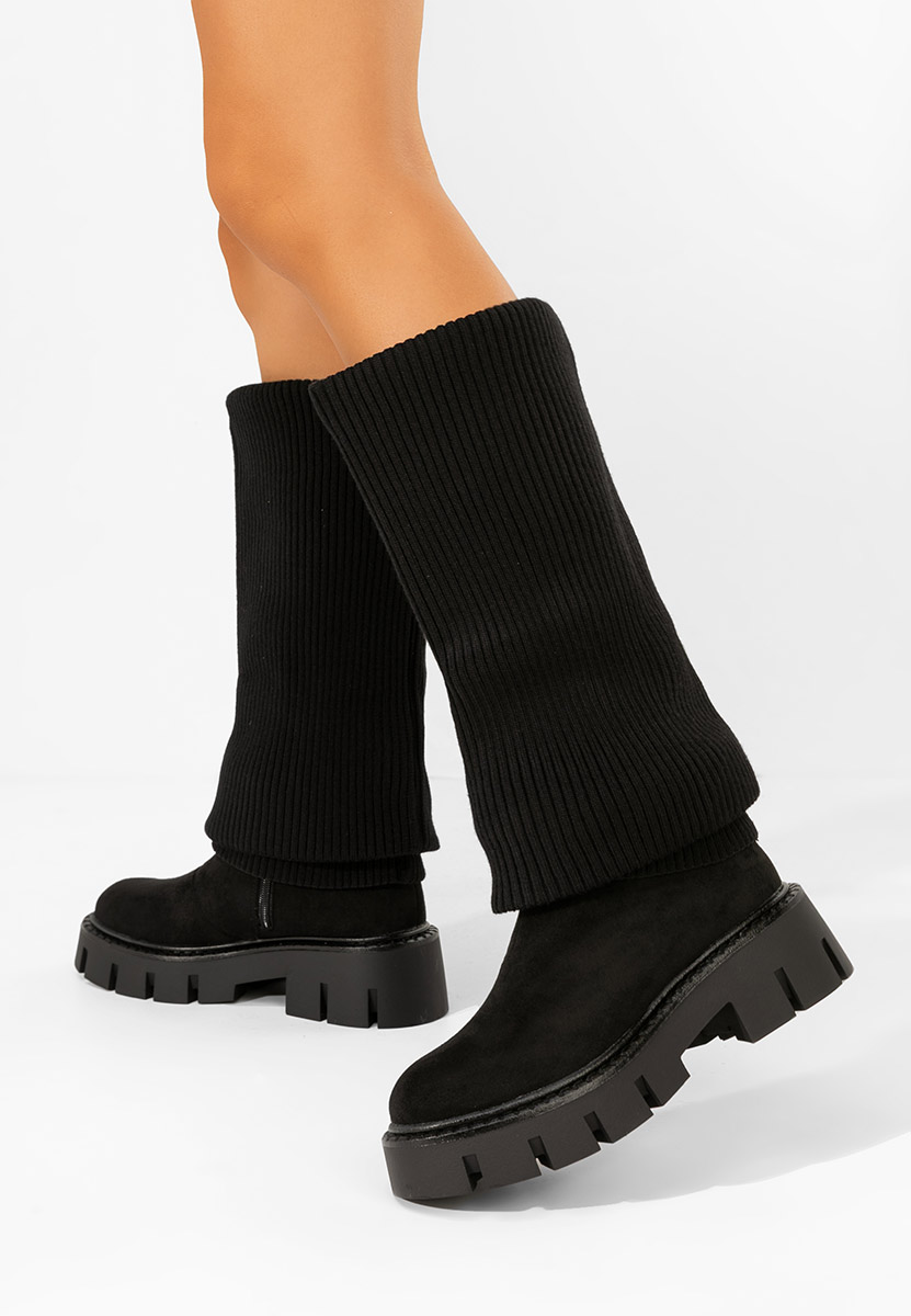 Czarne kozaki damskie Michelina