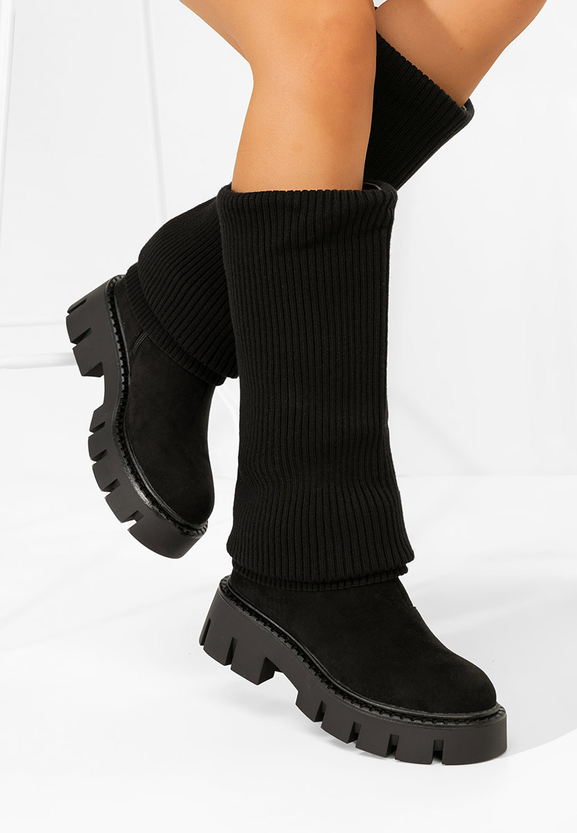 Czarne kozaki damskie Michelina