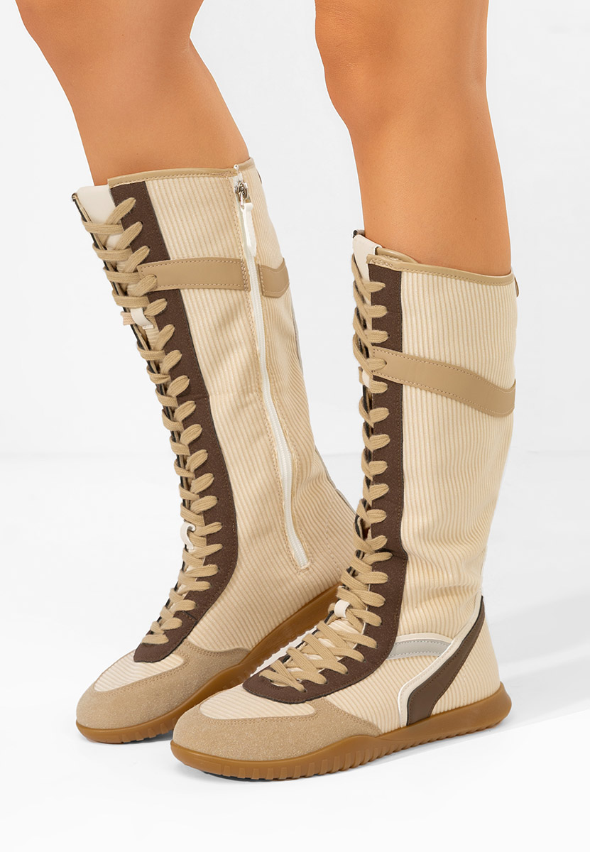 Khaki trampki wysokie damskie Daine V2