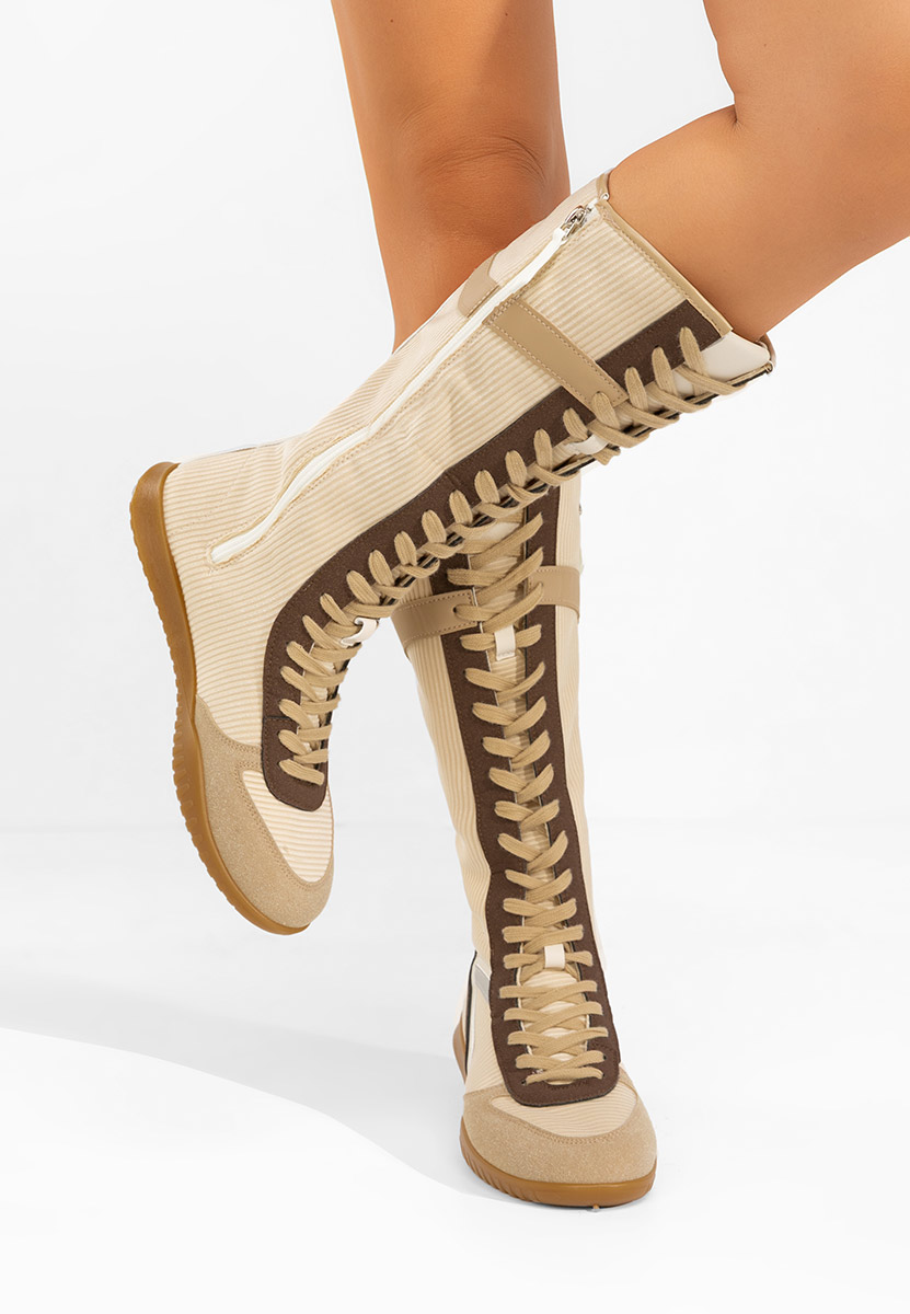 Khaki trampki wysokie damskie Daine V2